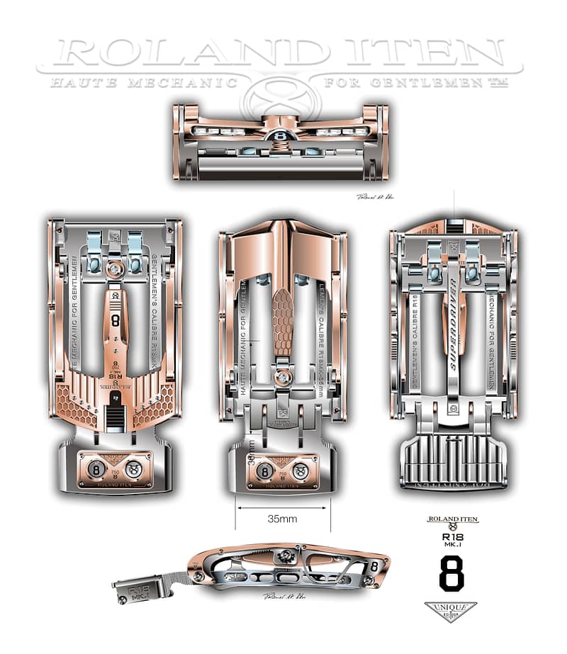 R18 Superdriver mechanical belt buckle: options